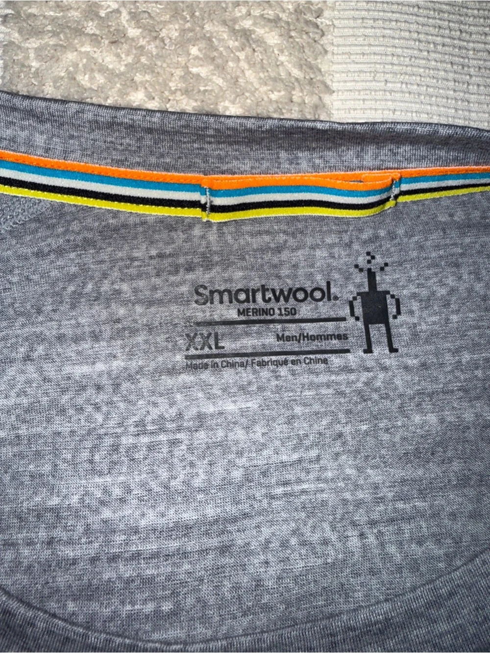Smartwool Men's Merino 150 Long Sleeve‎ Crewneck Shirt - Gray